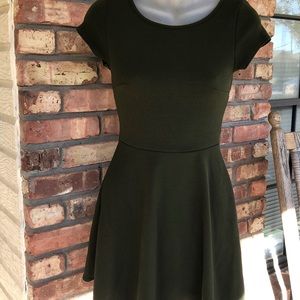 Shop Priceless fit and flare cropped sleeve mini